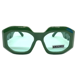 Classic Retro Luxury Designer Fashion SUNGLASSES Thick Green Frame 8244