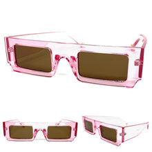 Classic Modern Retro Style SUNGLASSES Pink Frame 5034