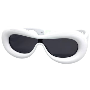 Copy of Oversized Exaggerated Modern Retro Style SUNGLASSES Funky Thick White Frame 80488