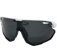 Oversized Retro Sporty Wrap Around Style SUNGLASSES Large White Frame 80379