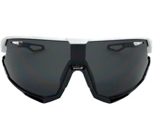 Oversized Retro Sporty Wrap Around Style SUNGLASSES Large White Frame 80379