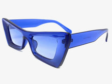 Classic Vintage Retro Cat Eye Style SUNGLASSES Blue Frame E1858