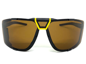 Classic Sporty Wrap Around Style SUNGLASSES Black Frame 30547