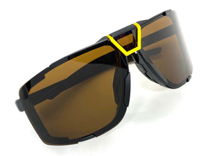 Classic Sporty Wrap Around Style SUNGLASSES Black Frame 30547