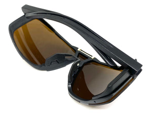 Classic Sporty Wrap Around Style SUNGLASSES Black Frame 30547