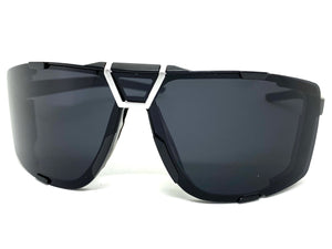 Classic Sporty Wrap Around Style SUNGLASSES Black Frame 30547