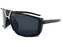 Classic Sporty Wrap Around Style SUNGLASSES Black Frame 30547