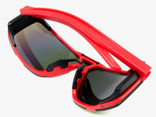 Classic Sporty Wrap Around Style SUNGLASSES Red Frame 30547