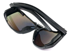 Classic Sporty Wrap Around Style SUNGLASSES Black Frame 30547