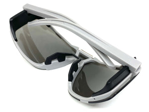 Classic Sporty Wrap Around Style SUNGLASSES Gray Frame 30547