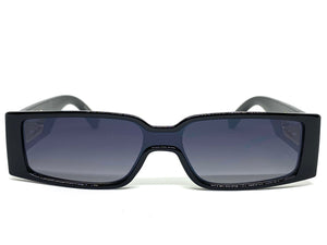 Classic Modern Contemporary Retro Style SUNGLASSES Black Frame E1859