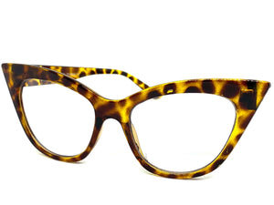 Women's Classic Vintage RETRO Cat Eye Style Clear Lens EYE GLASSES Leopard Frame 1611