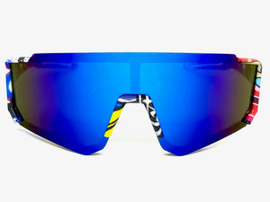 Kids Boys Retro Sporty Baseball Cycling Wrap Around Style SUNGLASSES Ages 6-12