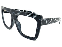 Oversized Classic Retro Style Large Gray Tortoise Lensless Eye Glasses- Frame Only NO Lens 7419