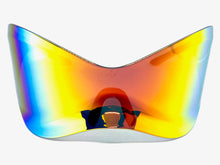 Oversized Exaggerated Modern Retro Face Shield Visor SUNGLASSES Huge Rainbow Frame & Lens 30589