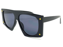 Oversized Modern Retro Style SUNGLASSES Large Black Frame 8288