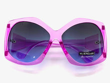 Oversized Vintage Retro Style SUNGLASSES Huge Fuchsia Frame 9862