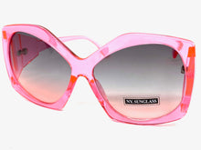 Oversized Vintage Retro Style SUNGLASSES Huge Pink Frame 9862