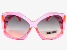 Oversized Vintage Retro Style SUNGLASSES Huge Pink Frame 9862