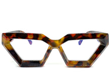 Exaggerated Modern Retro Cat Eye Style Clear Lens EYEGLASSES Thick Leopard Optical Frame - RX Capable 4079