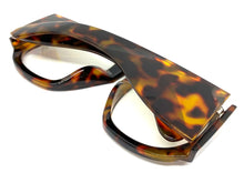 Oversized Exaggerated Vintage Retro Style Clear Lens EYEGLASSES Thick Leopard Optical Frame - RX Capable 1770