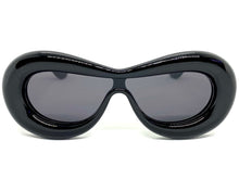 Oversized Exaggerated Modern Retro Style SUNGLASSES Funky Thick Black Frame 80488