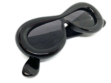 Oversized Exaggerated Modern Retro Style SUNGLASSES Funky Thick Black Frame 80488