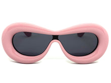 Oversized Exaggerated Modern Retro Style SUNGLASSES Funky Thick Pink Frame 80488