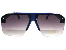 Classic Retro Luxury Designer Style SUNGLASSES Blue Frame 58942