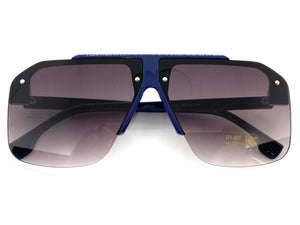 Classic Retro Luxury Designer Style SUNGLASSES Blue Frame 58942