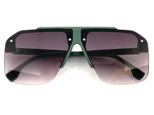 Classic Retro Luxury Designer Style SUNGLASSES Green Frame 58942