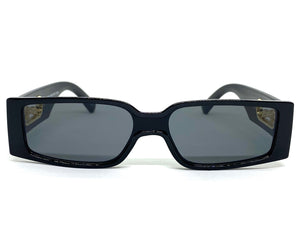 Classic Modern Contemporary Retro Style SUNGLASSES Black Frame 80412