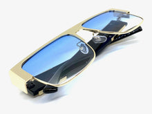 Classic Luxury Designer Hip Hop Style SUNGLASSES Gold & Black Frame 27614