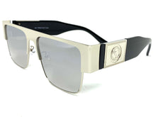 Classic Luxury Designer Hip Hop Style SUNGLASSES Silver & Black Frame 27614
