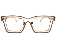Classic Vintage Retro Style Clear Lens EYEGLASSES Nude Optical Frame - RX Capable 5202