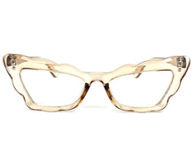 Classic Vintage Retro Cat Eye Style Clear Lens EYEGLASSES Nude Optical Frame - RX Capable 81121