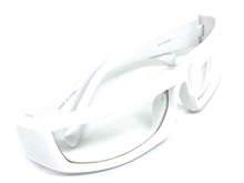 Sporty Wrap Around Modern style Clear Lens EYEGLASSES White Frame 81113