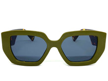Copy of Ladies Classic Vintage Retro Style SUNGLASSES Green & Tortoise Frame Dark Lens 7985