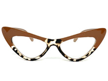 Classic Retro Cat Eye Style Clear Lens EYEGLASSES Leopard Optical Frame - RX Capable 98066