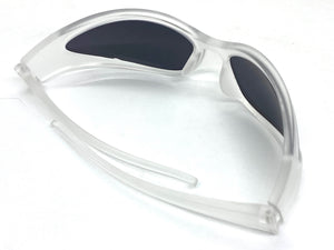 Classic Modern Retro Raver Party Bat SUNGLASSES Funky Frosted Frame 80152