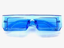 Classic Modern Retro Style SUNGLASSES Blue Frame 5034