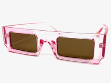 Classic Modern Retro Style SUNGLASSES Pink Frame 5034