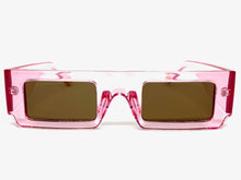 Classic Modern Retro Style SUNGLASSES Pink Frame 5034