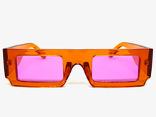 Classic Modern Retro Style SUNGLASSES Orange Frame 5034