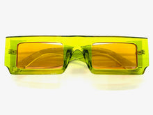 Classic Modern Retro Style SUNGLASSES Green Frame 5034