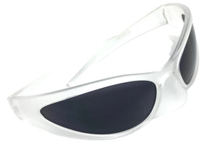 Classic Modern Retro Raver Party Bat SUNGLASSES Funky Frosted Frame 80152