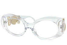 Oversized Exaggerated Retro Style Clear Lens EYEGLASSES Large Thick Transparent Oval Frame 4078