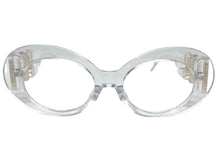 Oversized Exaggerated Retro Style Clear Lens EYEGLASSES Large Thick Transparent Oval Frame 4078