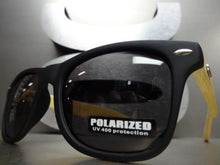 Matte POLARIZED Wooden Sunglasses- Black